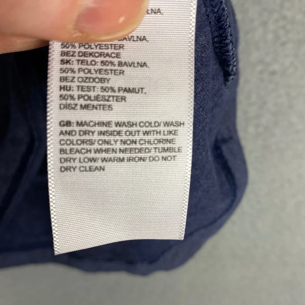 The North Face Half Dome Logo Graphic Short Sleeve Tee Women Medium Navy Blue - Picture 6 of 10